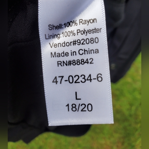 Ellos Rayon Black Women's jacket Cardigan light weight Size Large - Picture 8 of 13